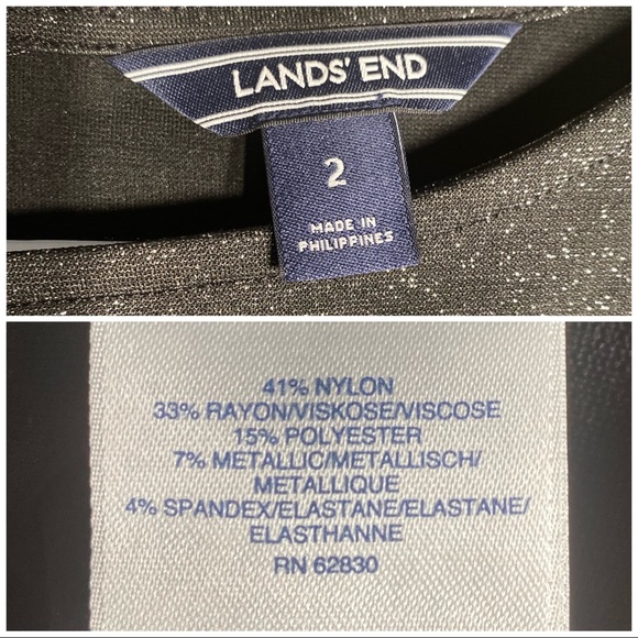 Lands’ End Sparkly Long Sleeve Dress - Picture 4 of 4
